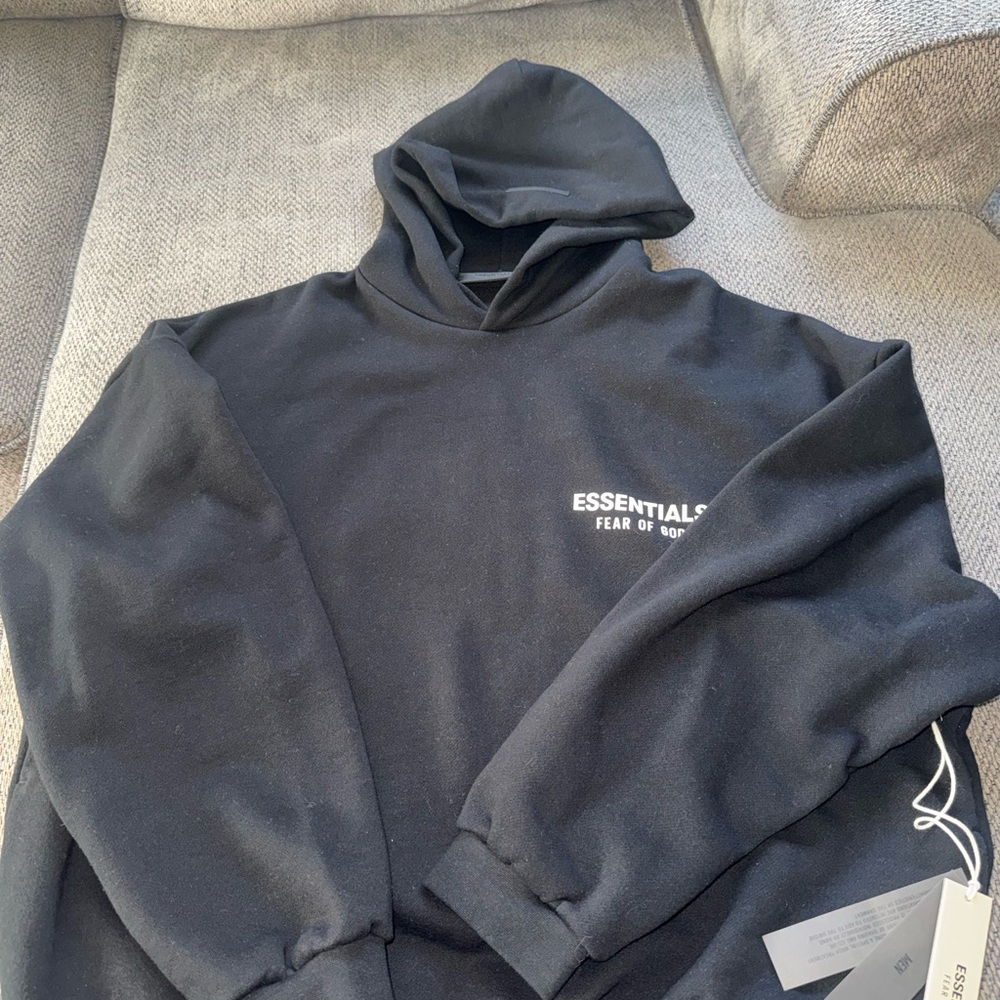 Fear of God Essentials Black Hoodie